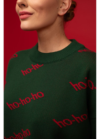 Темно-зеленый свитшот "ho-ho-ho" Merge