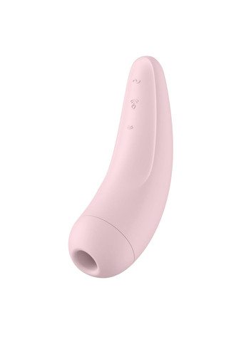 Вакуумний кліторальний стимулятор Curvy 2+ Pink з керуванням через інтернет Satisfyer (366876005)