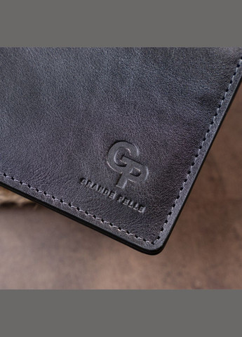 Горизонтальное портмоне в гладкой коже без застежки. 11311 Черное Grande Pelle (331907160)