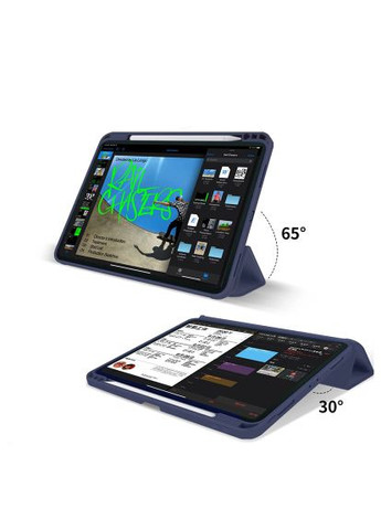 Чохол до планшета Tri Fold Soft TPU mount Apple Pencil Apple iPad Air 5 (2022) 10.9" Deep Blue (708454) BeCover Tri Fold Soft TPU mount Apple Pencil Apple iPad Ai (366694485)