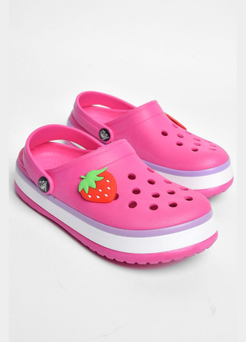 Кроксы детские для девочки темно-розового цвета Let's Shop (299374886)