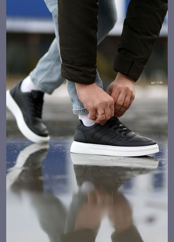 Чорні кеди чоловічі classic xf black white XIFA