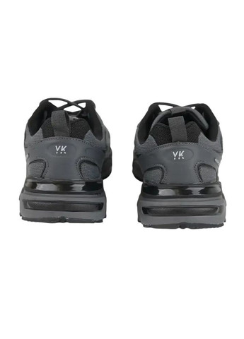 Серые демисезонные мужские кроссовки сетка и замша серые Yike