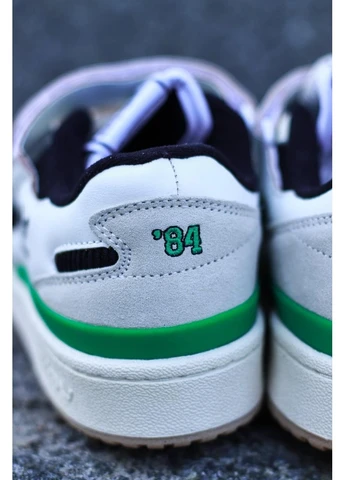 КРОССОВКИ ЖЕНСКИЕ ADIDAS FORUM 84 LOW BEIGE GREEN BLACK АДИДАС ФОРУМ 84 ЧЕРНЫЕ No Brand чёрные демисезоны (392025205)