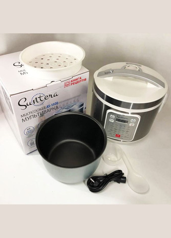 Мультиварка AS-1020 1000 Вт, Багатофункціональна мультиварка, скороварка пароварка мультиварка Suntera (364665780)