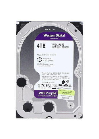 Жесткий диск WD Purple 4TB (WD43PURZ) Western Digital (315502856)