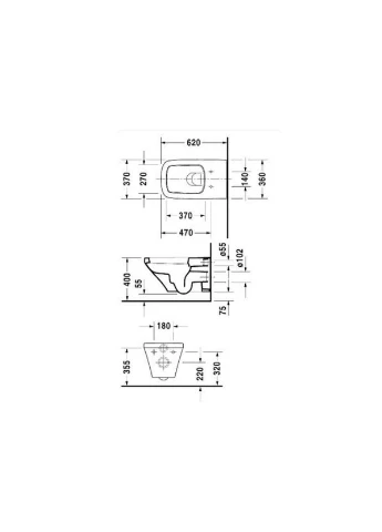 Підвісний унітаз DURASTYLE Duravit (401881236)
