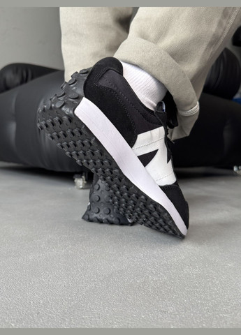Чорно-білі Осінні кросівки чоловічі і жіночі new balance 327 black white | нью беланс чорно-білі No Brand