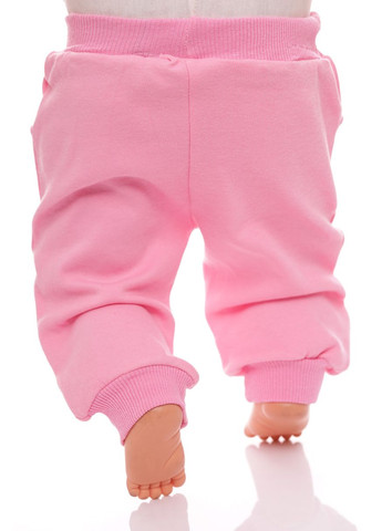 Рожевий демісезонний костюм трійка з довгим рукавом для трикотажної дівчинки квіти рожевий 74 см (33605) BABYKROHA