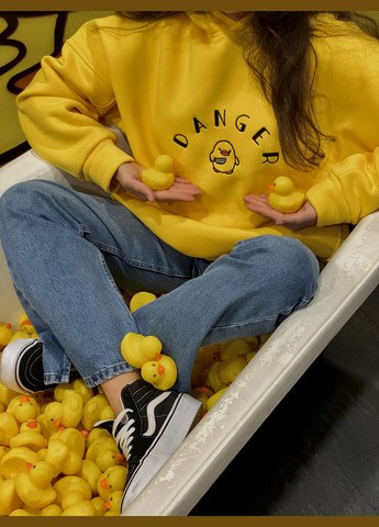 Оверсайз худі небезпечна качка жовтий nadiupishou (302806473)