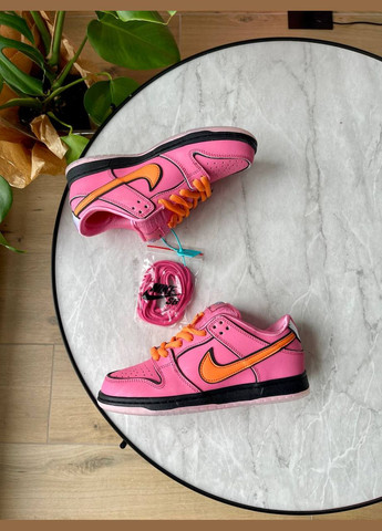 Розовые кроссовки Vakko Nike SB Dunk Low The Powerpuff Girls Blossom FD2631-600