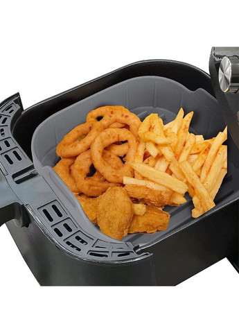 Многоразовая силиконовая форма для мультипечи с рельефным дном 19см для духовки и мультипечи No Brand (338620908)