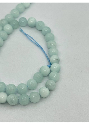 Ларимар на нитці без застібки 8 мм 40 см Блакитний No Brand (361319864)