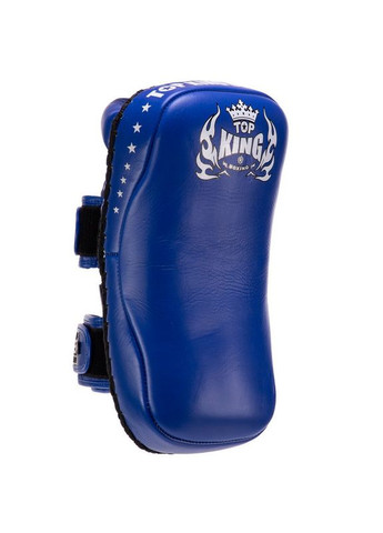 Пади для тайського боксу Тай-педи з натуральної шкіри (2шт) KING Super Pro (підтримка для рук, р-р S 35х17х8см, Синій) Top King Boxing (361435898)