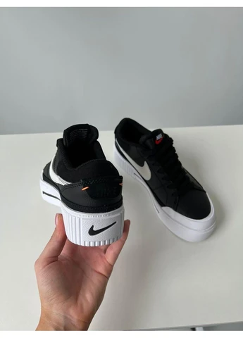 КРОСІВКИ ЖІНОЧІ NIKE COURT LEGACY LIFT BLACK НАЙК КОРТ ЧОРНІ No Brand чорні демісезони (391967888)