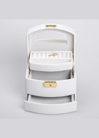 Шкатулка для украшений из эко кожи 3 яруса с замком органайзер для ювелирных изделий HP-5-23W Yiwu (325922804)