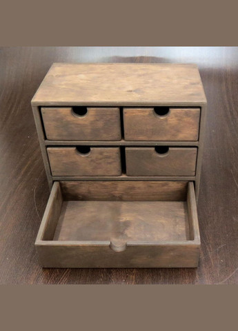 Мини-комод из дерева Мерсинг мокко (МНК-002810) No Brand (328225188)