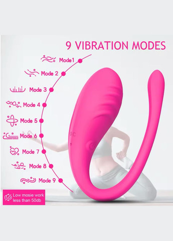 Смарт-віброяйце Ruola UPP Jumping Egg Rose Red, 8,5 х3, 5 см. No Brand (323658559)