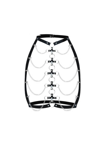 Жіноча портупея Art of Sex — Cross, натуральна шкіра, колір Чорний, розмір L-2XL No Brand (303909623)