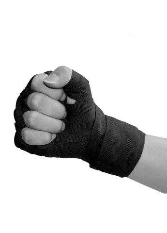 Боксерські бинти Hard NE-BOX-N1BK 3 метри, нейлонові, чорні Newt (336037651)