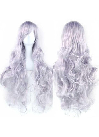 Перука хвиляста аніме 80 см косплей "Блакитний" - (372734159)