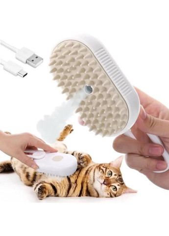 Щетка паровая для домашних животных Pet Spray Massage Brush No Brand (302666429)