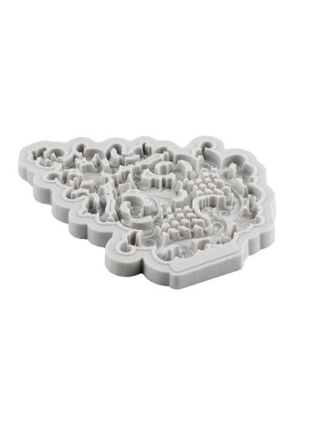 Молд силіконовий Абстракція 160 на 125 мм сірий Jannet молди (357205545)