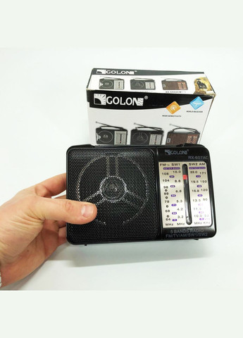 Портативний Радіоприймач всесвітній RX-607 AC, Переносний приймач fm am, FM-приймачі Golon (372908455)