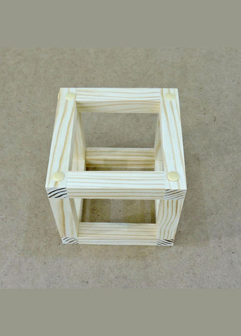 Полка настенная для цветов из дерева Оризонти model A бланже (ЦВС-100801) No Brand (328227448)