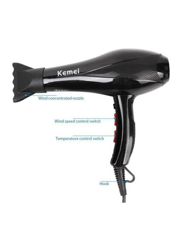 Мощный качественный фен для сушки укладки волос KM 8892 электрофен Kemei (297331885)