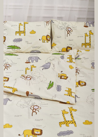 Комплект постельного белья евро 200х220 наволочки 4х50х70 Бязь Gold Люкс (MS-820001263) Moon&Star Savanna (285717367)