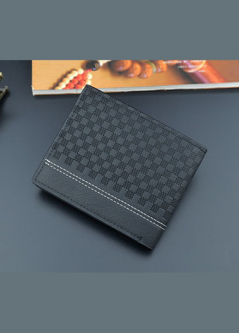Чоловічий гаманець портмоне гаманець у клітинку чорний Eton (328267031)