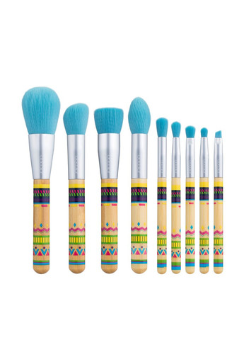 Набір пензлів для макіяжу Boho Bamboo Brush Set Р0906 (9 шт) DOCOLOR (367988549)