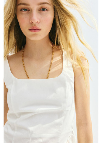 Белое платье H&M