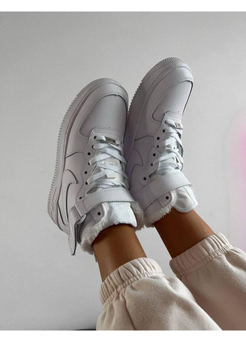 Білі Зимовий кросівки чоловічі nike air force high winter white найк аір форс 1 преміум No Brand