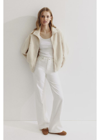 Світло-бежева демісезонна куртка без підкладки H&M Тедді