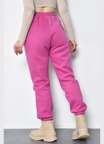 Спортивные штаны женские на флисе малинового цвета Let's Shop (285692220)
