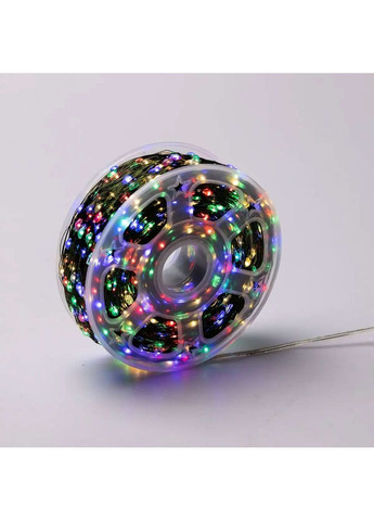 Гирлянда роса на пульте 200 метров на 2000 led светодиодов капля на зеленом проводе мультиколор 2000L200MGML No Brand (362502980)