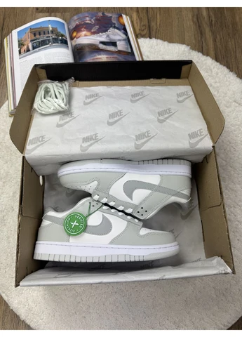 Белые летние кроссовки nike sb dunk low white grey найк сб данк No Brand