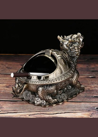 Настільна креативна оригінальна металева попільничка для цигарок з нержавіючої у вигляді Дракона No Brand (278250136)
