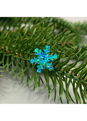 20мм Поетка снежинка 5г - голубой голограмма No Brand (356509646)