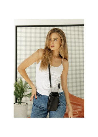 Черная женская сумка для телефона Sambag (322870746)