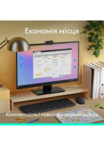 Комплект (клавиатура, мышь) беспроводной MK250 Graphite (920-013823) Logitech (370616065)