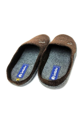 Тапочки кімнатні чоловічі темно-коричневий CN-1D Inblu (257108144)