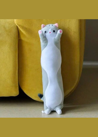 Мягкая игрушка - подушка Кот Батон 50 см плюшевая подушка мягкая тактильная ткань плюш и синтепон Good Idea (304846678)