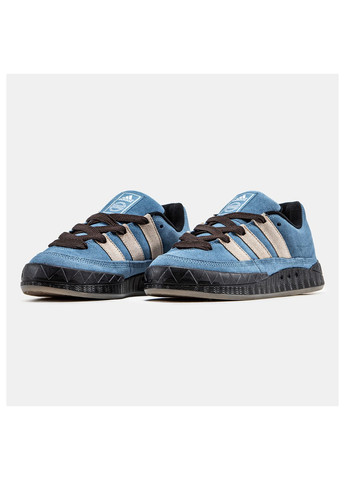 Серо-синие демисезонные кроссовки мужские adidas Adimatic