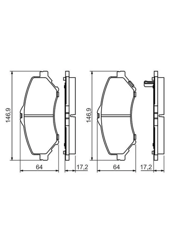 Тормозные колодки дисковые Bosch (390289098)