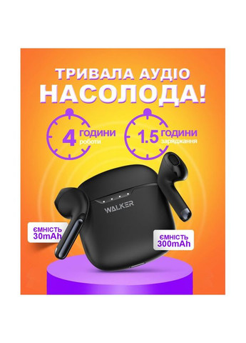 Навушники Bluetooth WTS-33 black Walker (322706259)