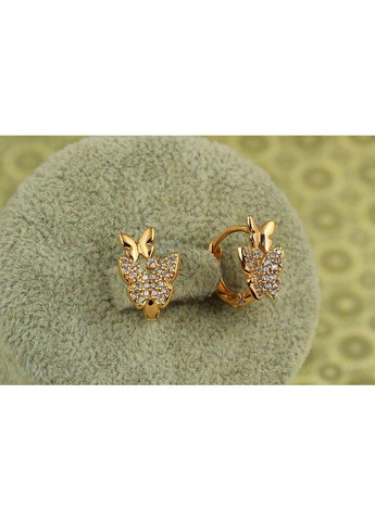 Серьги детские Две бабочки 1,4 см золотистые love-shopping Xuping Jewelry (362504299)