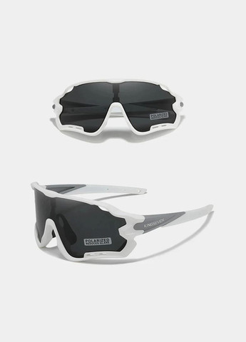 Противоударные поляризационные солнцезащитные очки для велоспорта LS911 White Green KINGSEVEN (303110864)